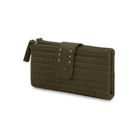 Shop Bentley Khaki Cargo Quilted Flap Wallet in Canada at only $44.99 2nd look