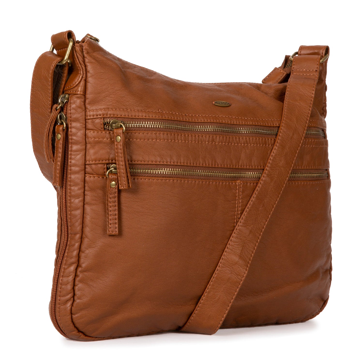 Large Faux Leather Expandable Crossbody Bag -  - 

        Cargo
      
