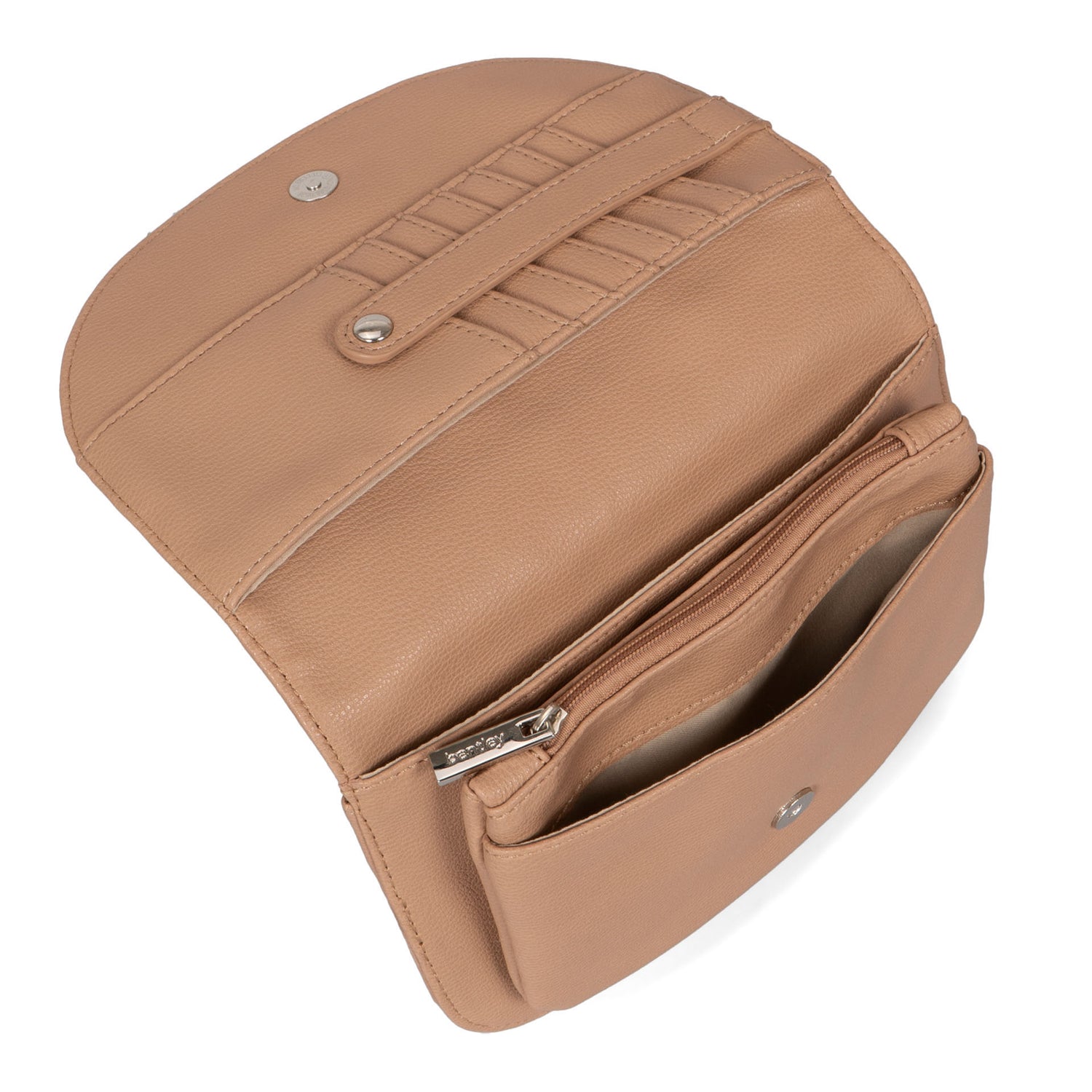 FINAL SALE - Organizer Flat Crossbody Bag With Card Holder -  - 

        Bentley
      
