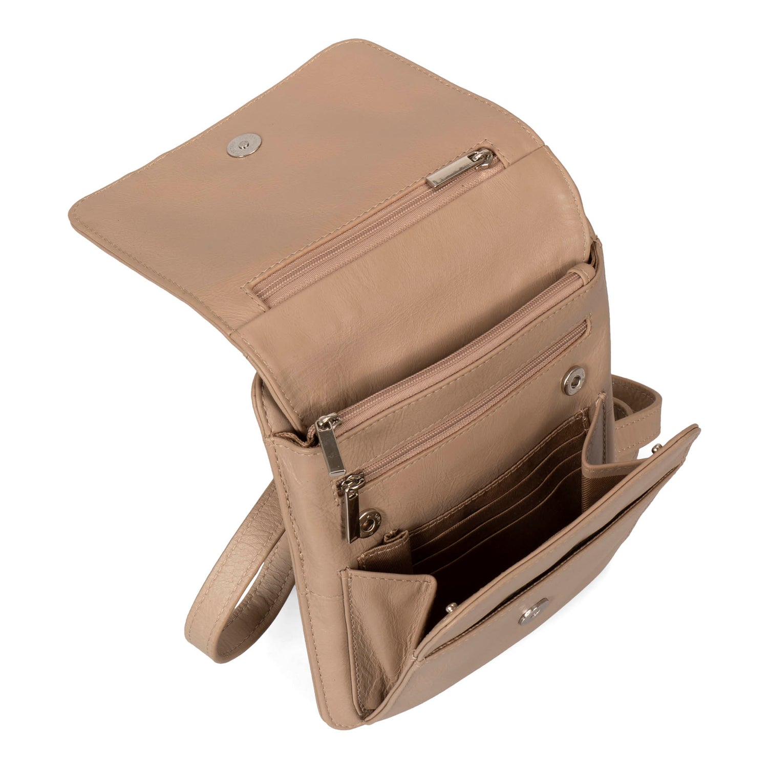 Basics Leather Mini Flap Crossbody Bag -  - 

        Tracker
      
