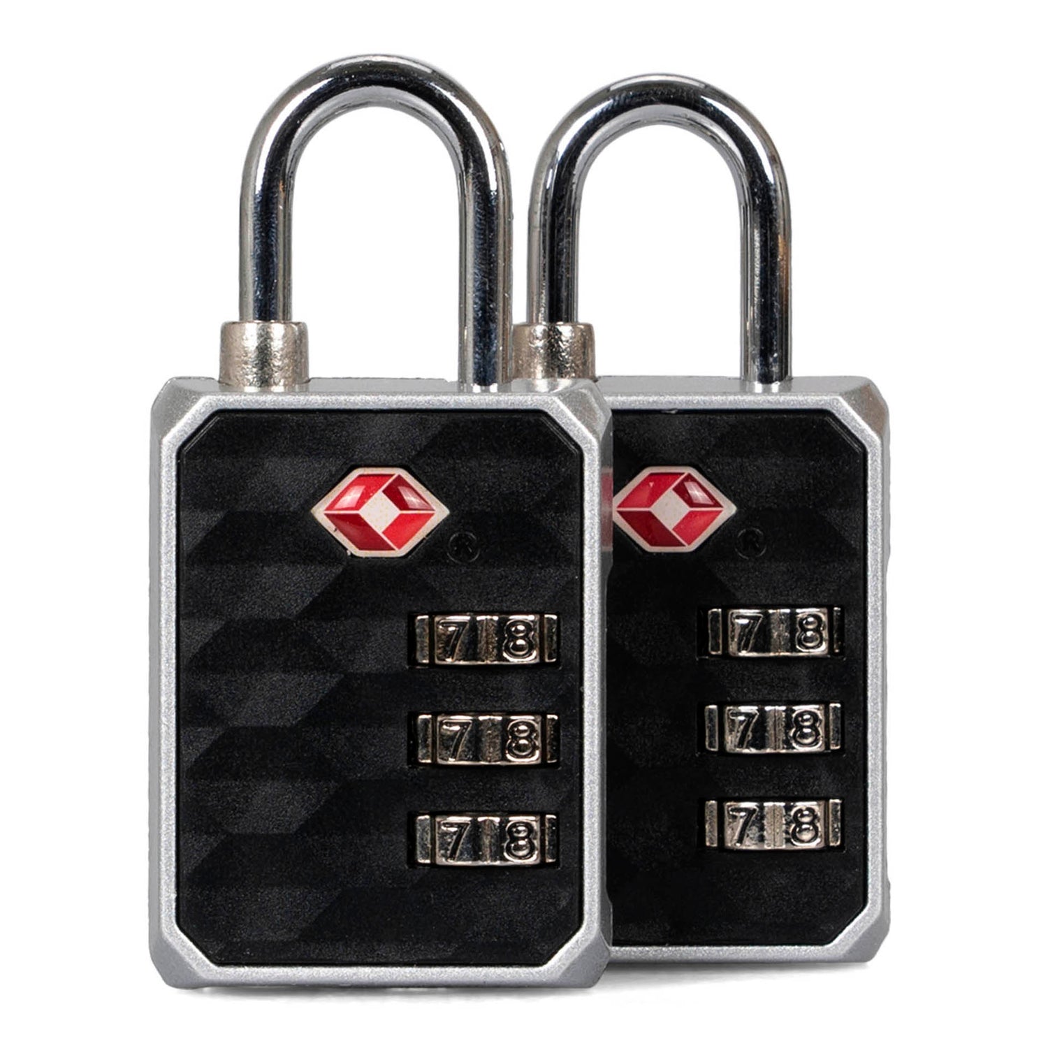Set of 2 3-dial TSA Combination Locks