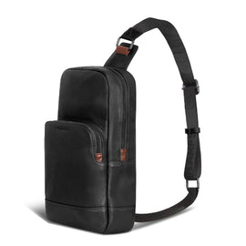 Shop Bentley Black Champs Onyx Leather Sling Bag in Canada at only $99.99 3rd look