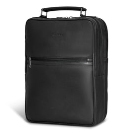 Shop Bentley Black Champs Onyx Leather Compact Backpack in Canada at only $149.99 3rd look
