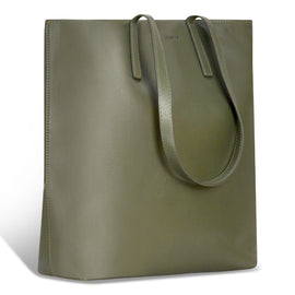 Shop Bentley Khaki Champs Onyx Leather Vertical Tote in Canada at only $129.99 3rd look