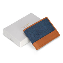 Shop Bentley Beige bleu Portefeuille à rabat supérieur en cuir et denim Champs Denim in Canada at only $39.99 5th look