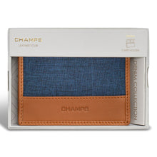 Shop Bentley Fauve et bleu Porte-cartes en cuir et denim Champs Denim in Canada at only $29.99 5th look