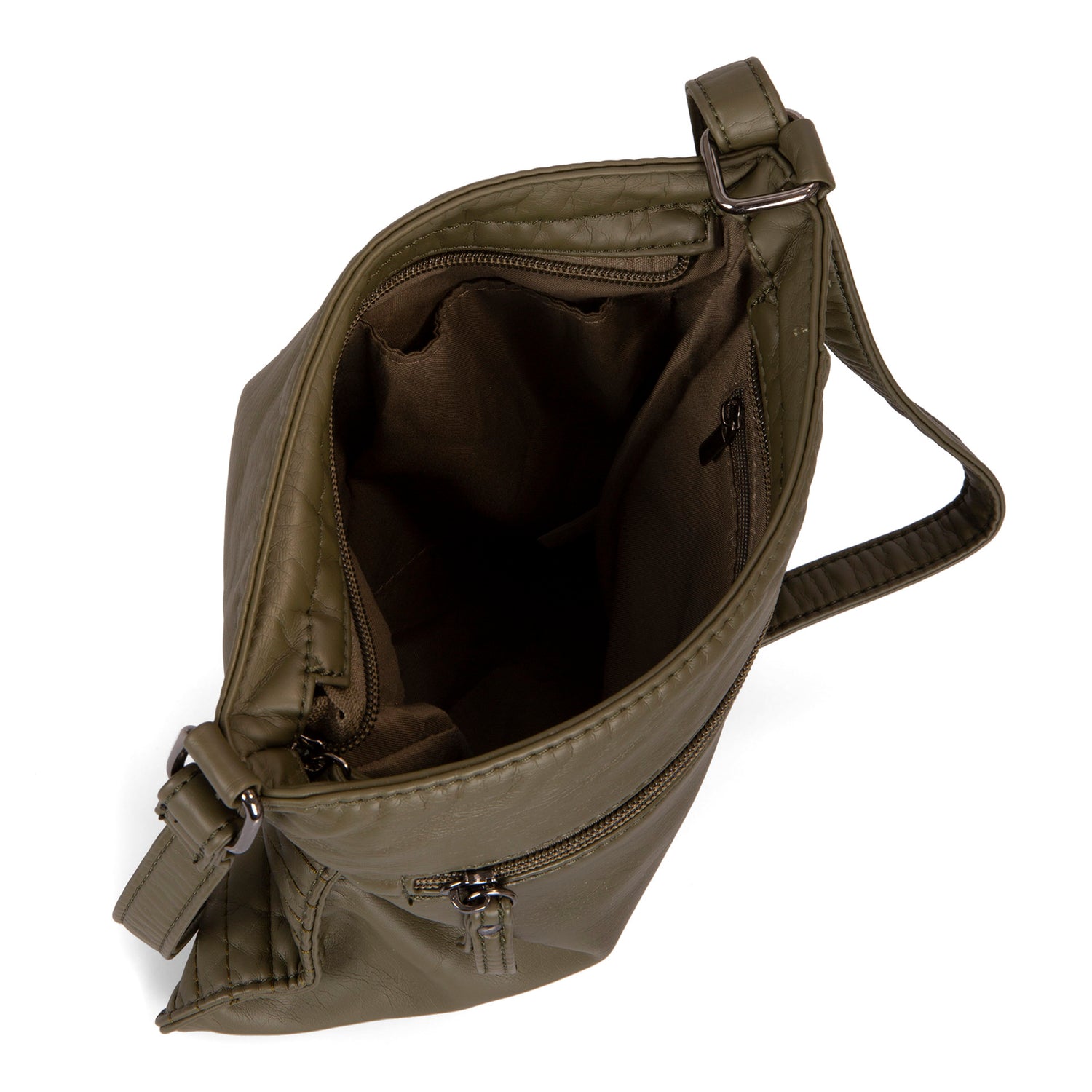 Petit sac à bandoulière multi-zip matelassé en similicuir -  - 

        Cargo
      
