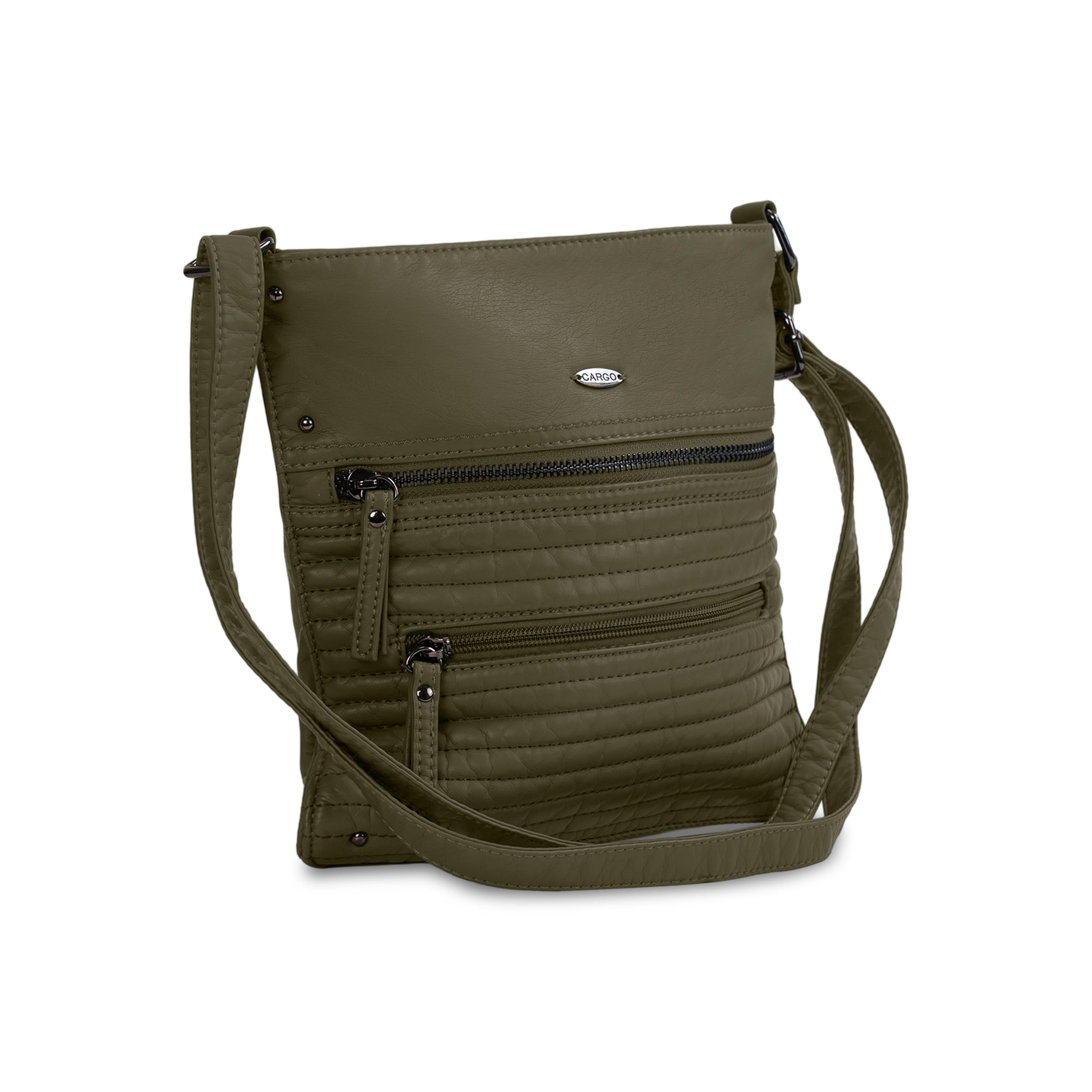 Shop Bentley Kaki Sac à bandoulière matelassé Cargo avec 2 poches avant à glissière in Canada at only $49.99 14th look