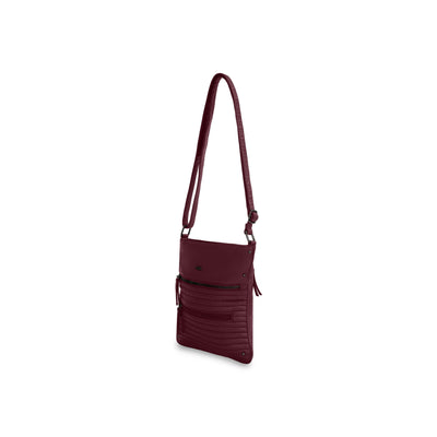 Shop Bentley Burgundy Cargo Quilted 2 Front Zip Xbody in Canada at only $49.99 4th look