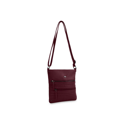Shop Bentley Burgundy Cargo Quilted 2 Front Zip Xbody in Canada at only $49.99 6th look