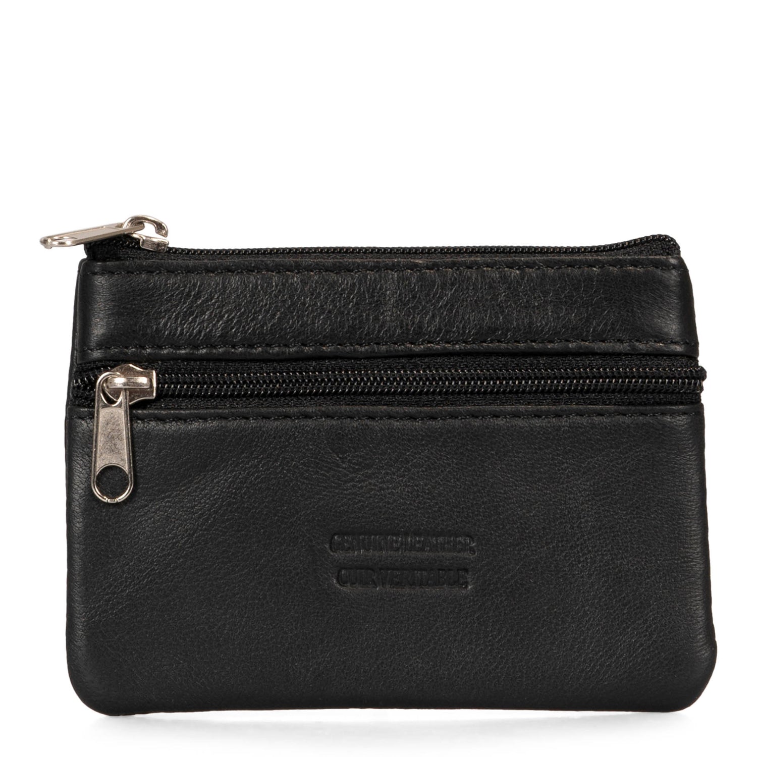 Basics Leather Front Zip Coin Case -  - 

        Bentley
      
