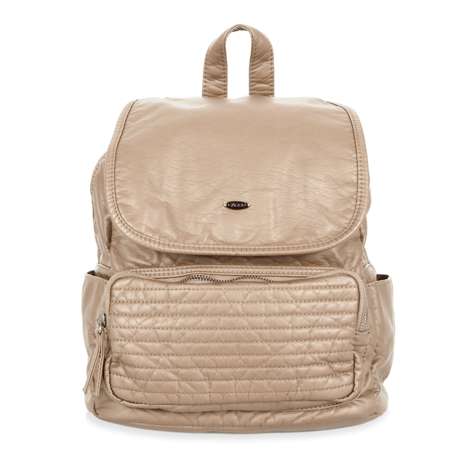 Quilted Flap Backpack - Bentley