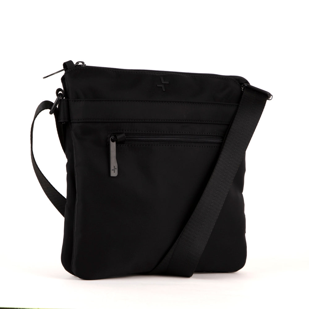 Sac à bandoulière RFID en nylon Tracker Basic à 2 soufflets