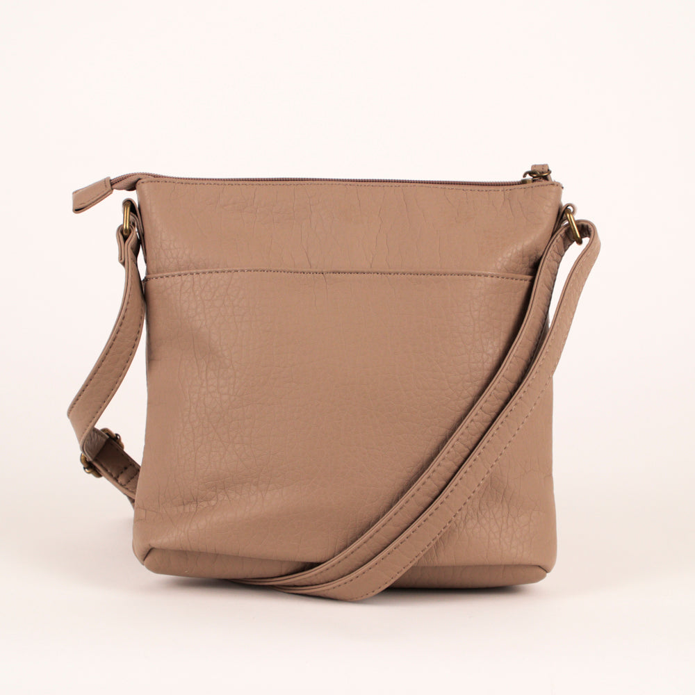 Pebbled N/S Crossbody Bag – Bentley