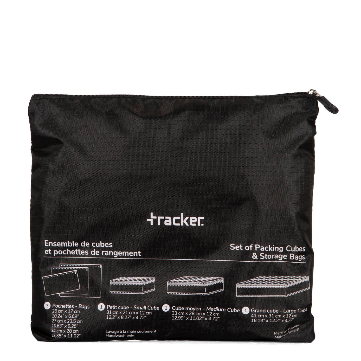 3 Packing Cubes and 3 Storage Bags -  - 

        Tracker
      
