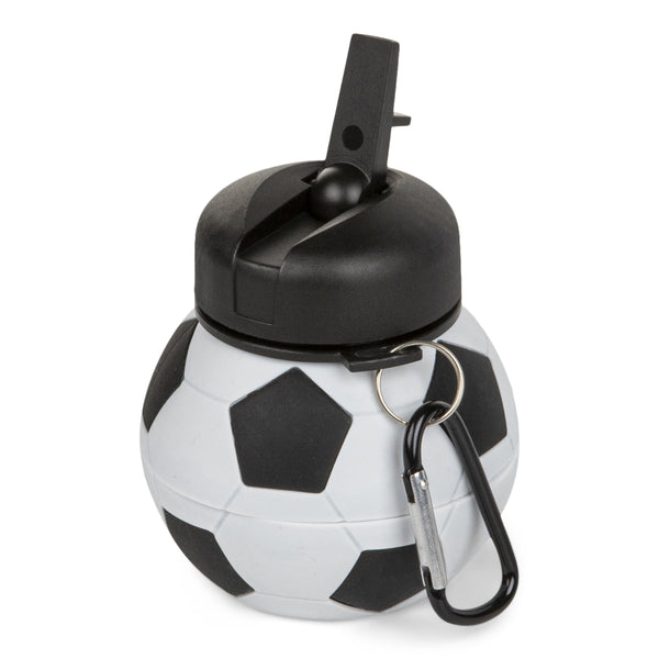 Soccer Ball Silicone Collapsible Water Bottle - Bentley