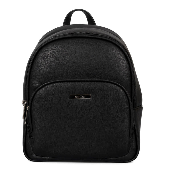 Frontside of backpack called Organizers set on a white background, showcasing the bentley logo brand - Bentley