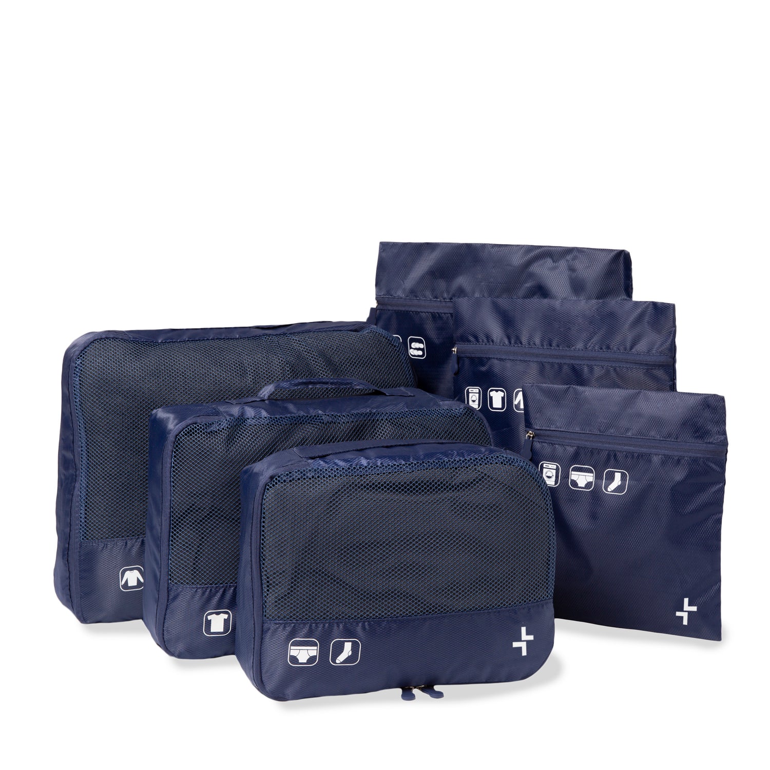70D Ultralight Packing Cubes 7 Set, 3 Compression Packing Cubes 3 Packing  Organizers With 1 Shoe Bag