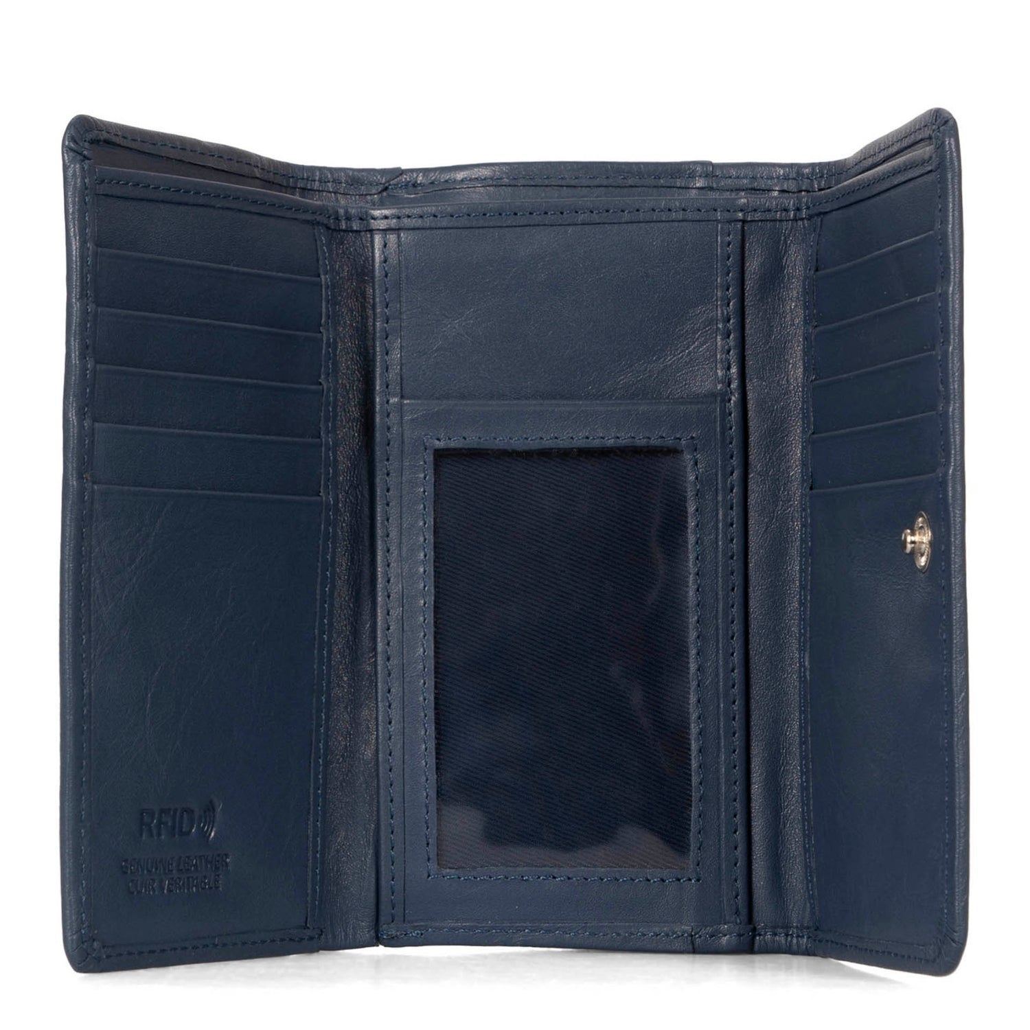 Kara RFID Flap Leather Wallet -  - 

        Tracker
      
