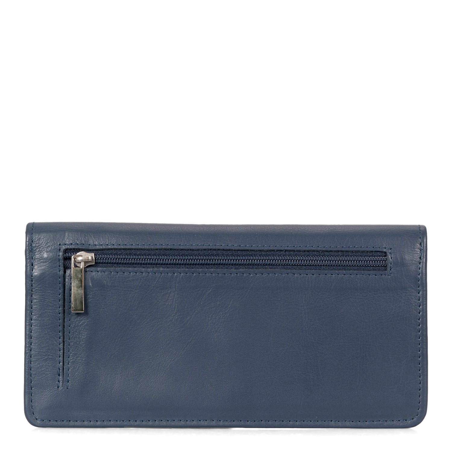 Porte-monnaie avec porte-carte Beige/Bleu RFID - Idée cadeau