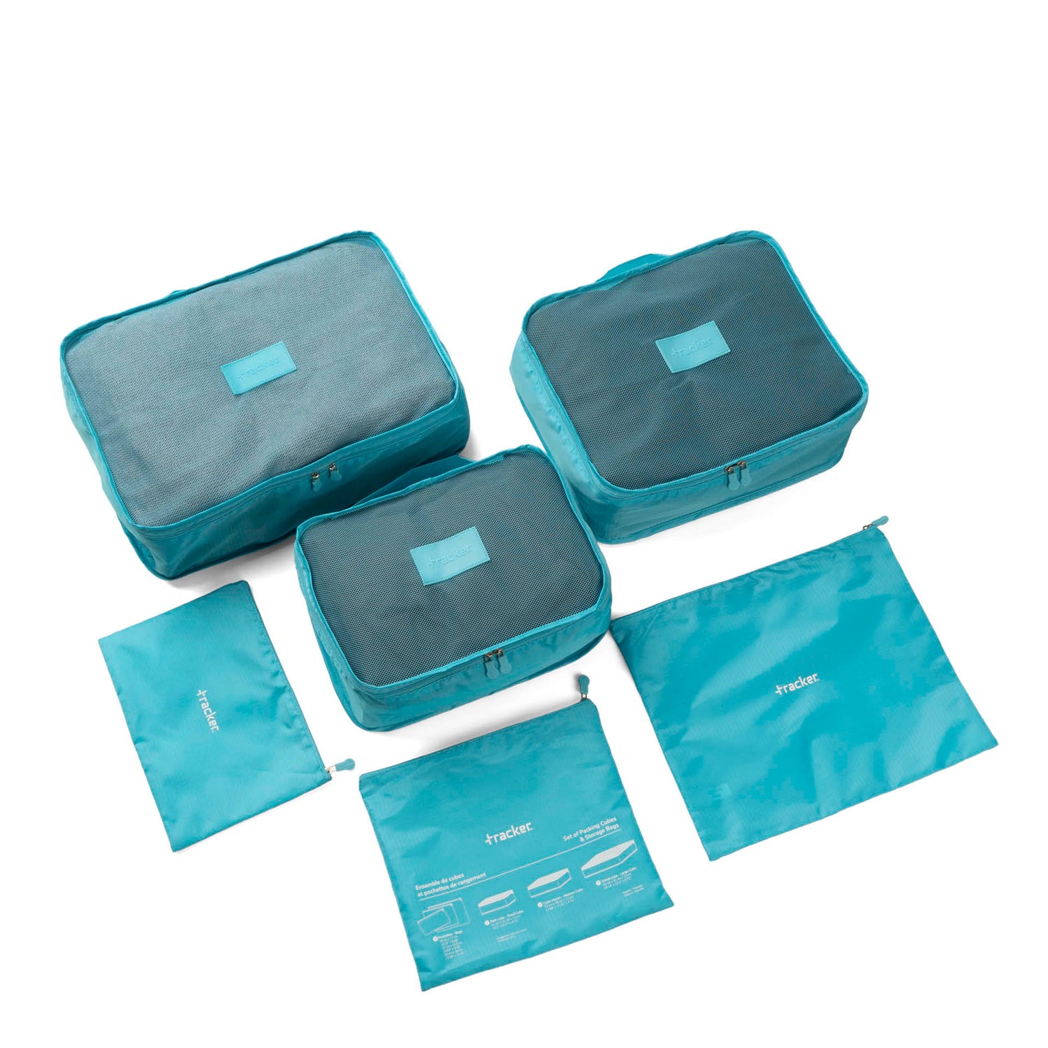 3 Packing Cube and 3 Storage Bag Set - Bentley