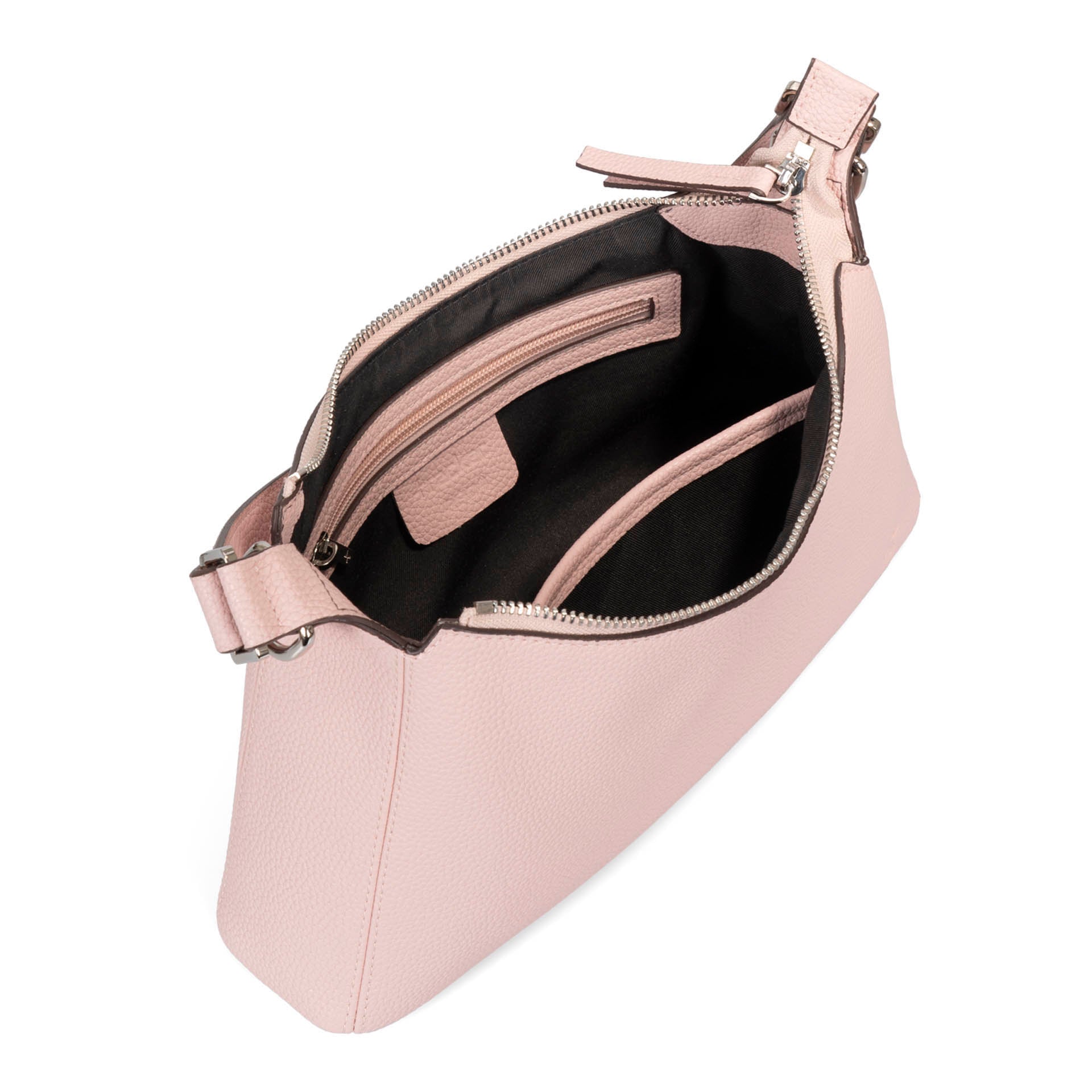 Pink leather handbag sales