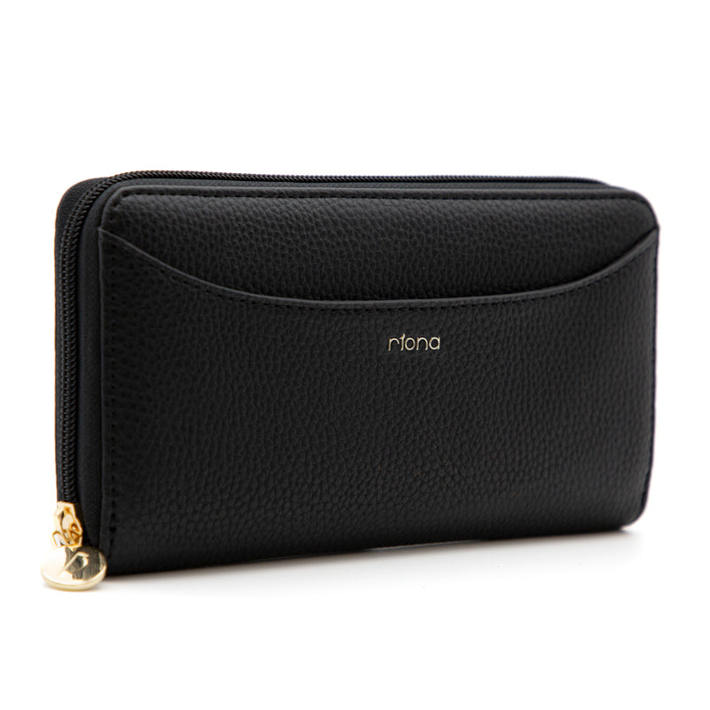 
        Shop Bentley Noir Portefeuille RFID à glissière en cuir grainé Riona Ivy in Canada at only $44.99 5th look
      