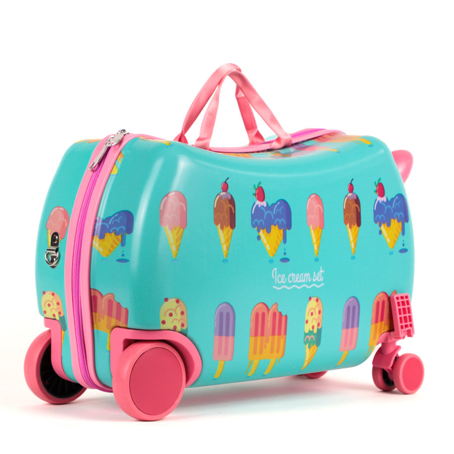 Valise rigide pour enfant Tracker Crème glacée 17 po