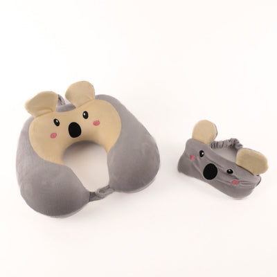 Shop Bentley gris Ensemble oreiller de voyage koala et masque Tracker Youth in Canada at only $17.49 4th look
