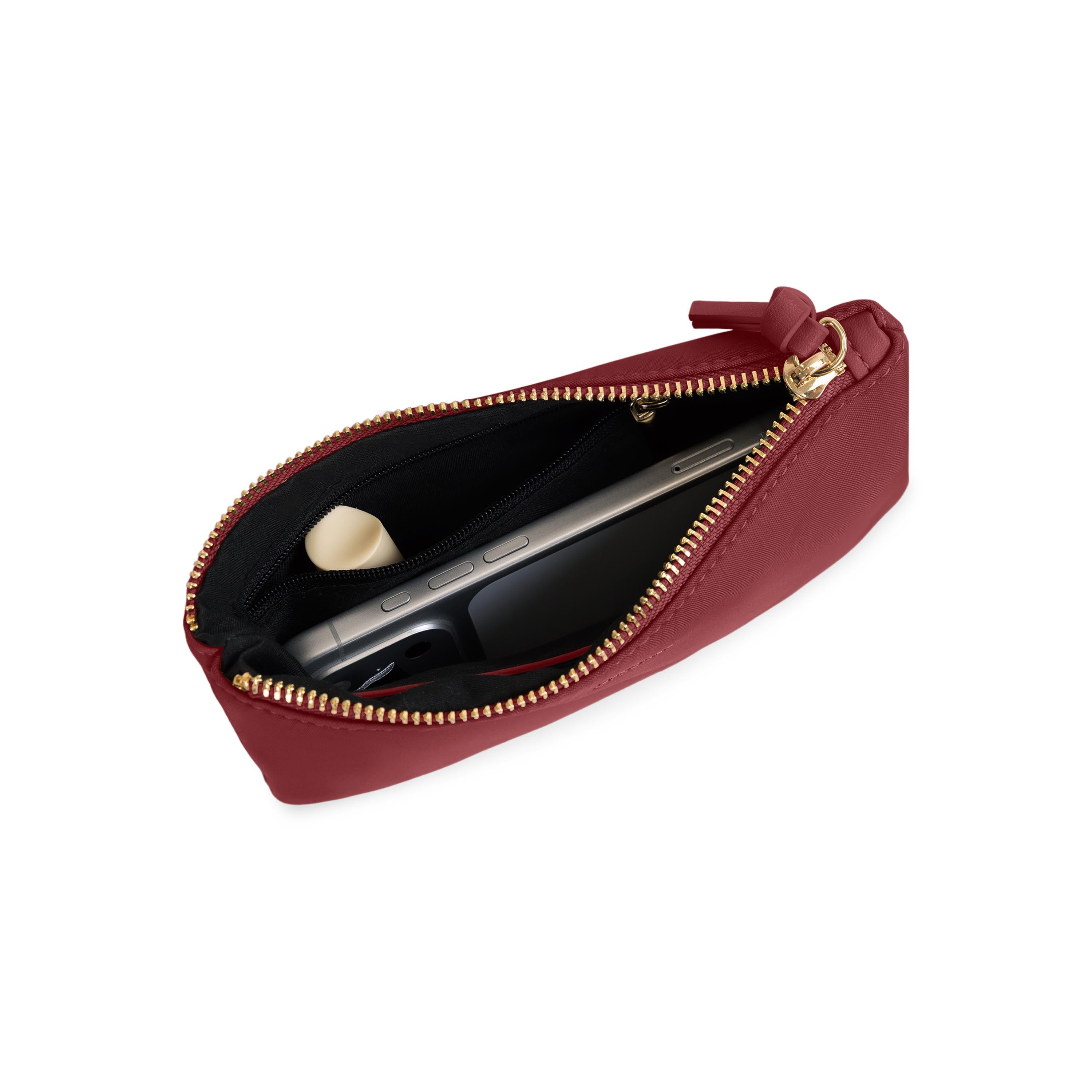 Shop Bentley Dark Red Tracker Makeup Pouch in Canada at only $19.99 23rd look