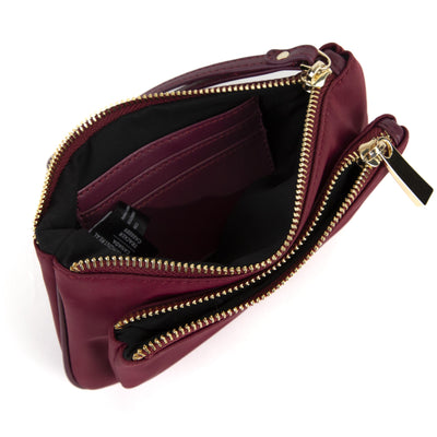 Shop Bentley Rouge foncé Portefeuille à dragonne avec rabat Tracker Luxelite in Canada at only $20.99 6th look