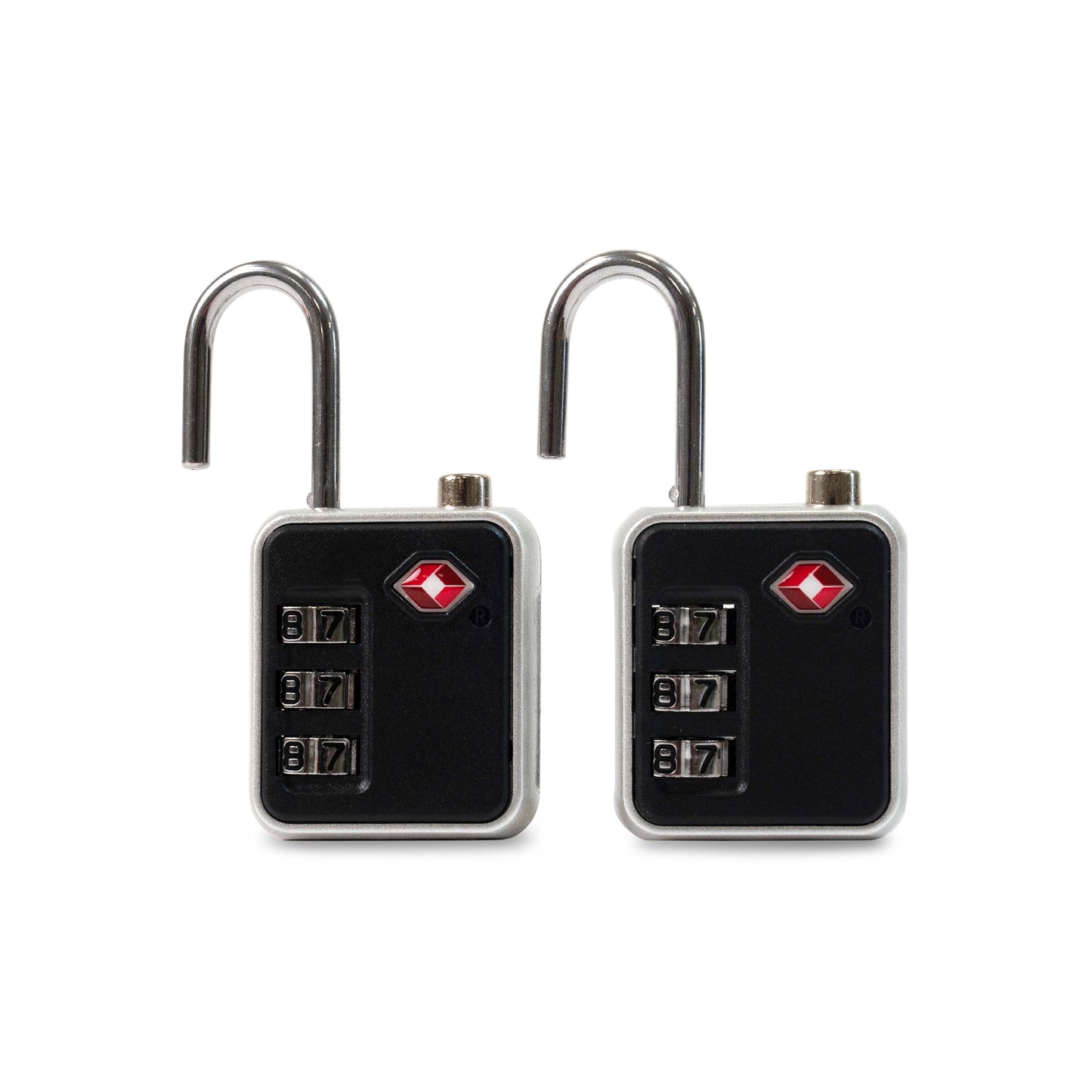 Ensemble de 2 cadenas TSA à combinaison 3 chiffres Tracker