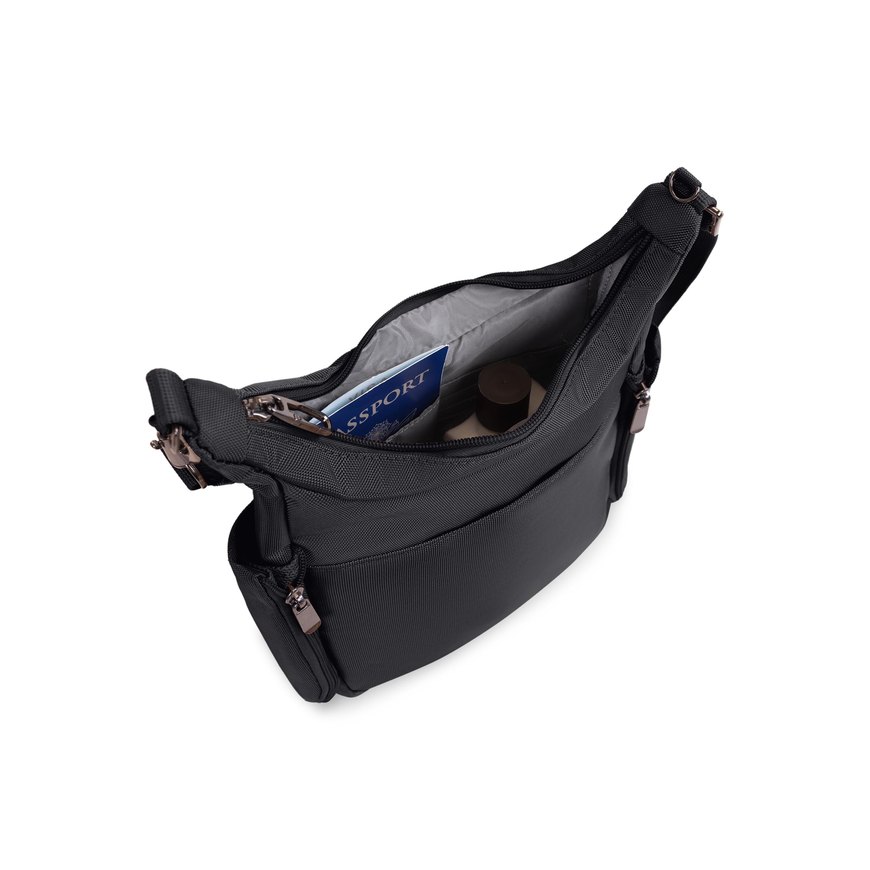 Shop Bentley Noir Tracker Secure Sac hobo antivol in Canada at only $69.99 5th look