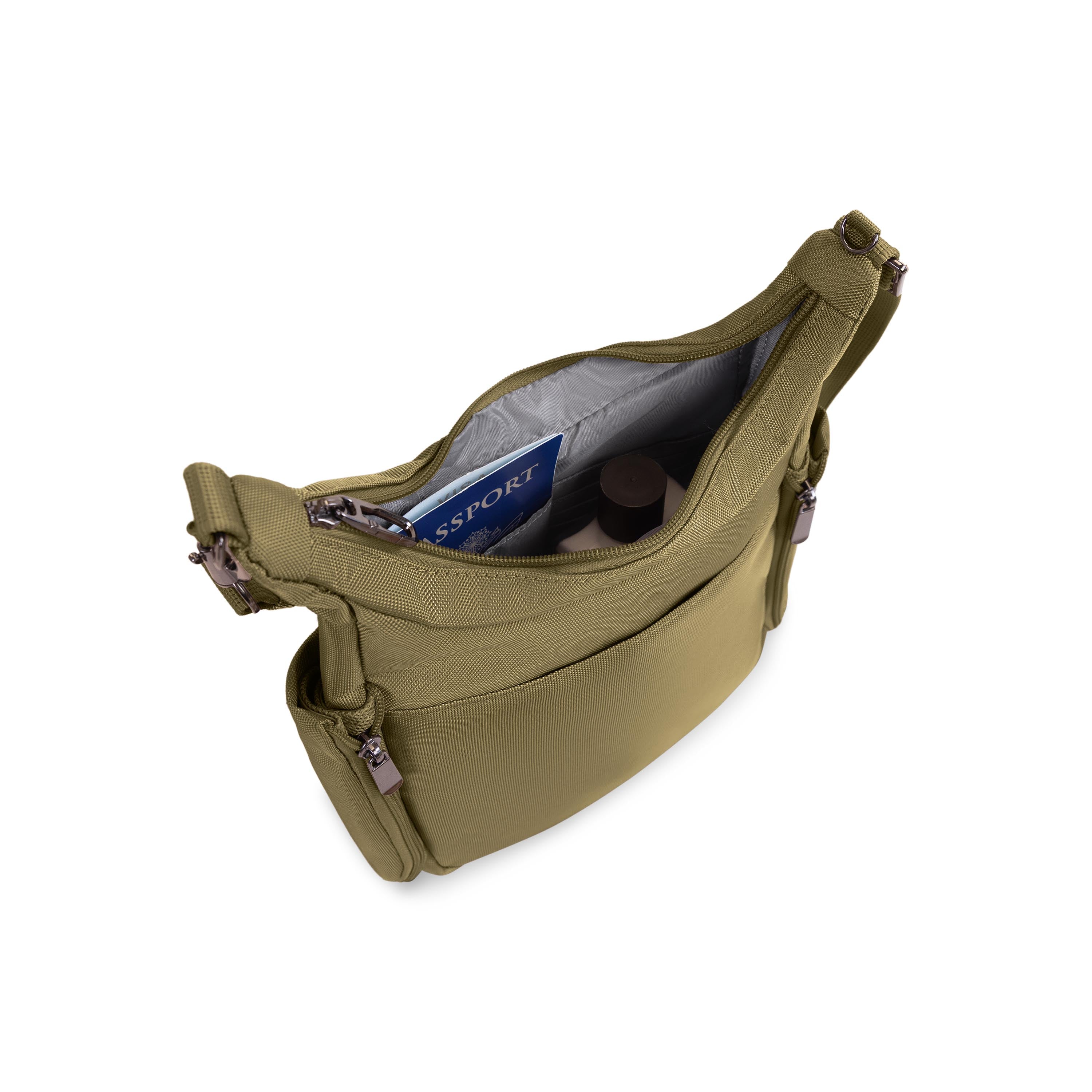 Shop Bentley Taupe Tracker Secure Sac hobo antivol in Canada at only $69.99 19th look