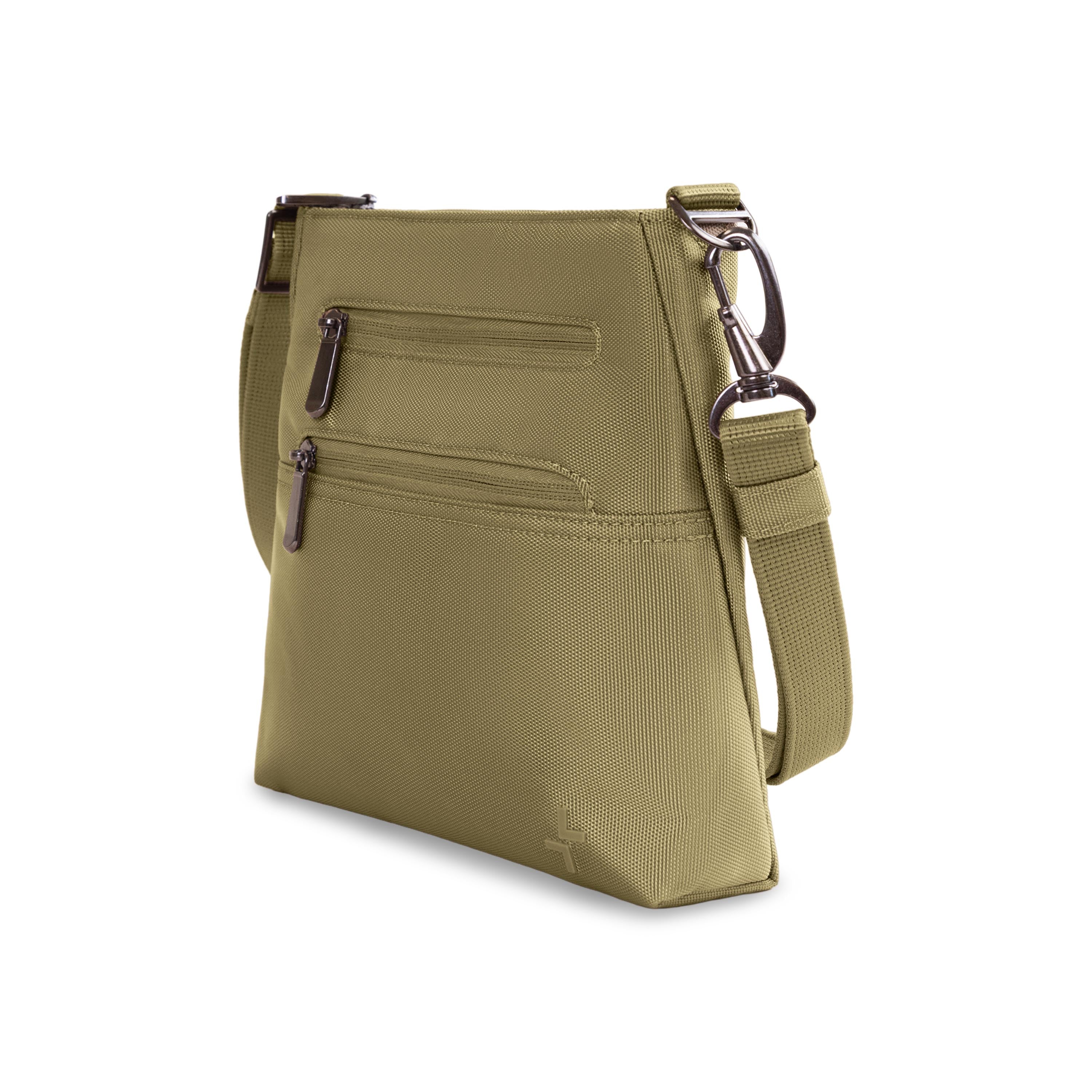 Shop Bentley Taupe Tracker Secure Sac bandoulière antivol in Canada at only $69.99 14th look
