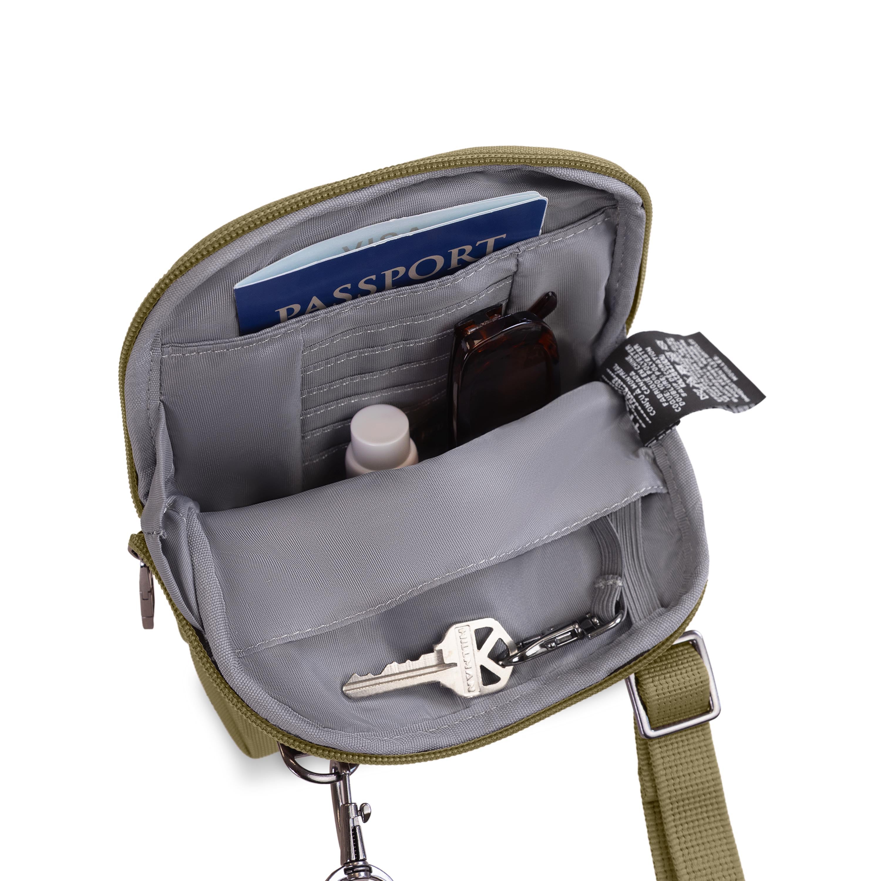 Shop Bentley Taupe Tracker Secure Sac bandoulière antivol in Canada at only $59.99 20th look