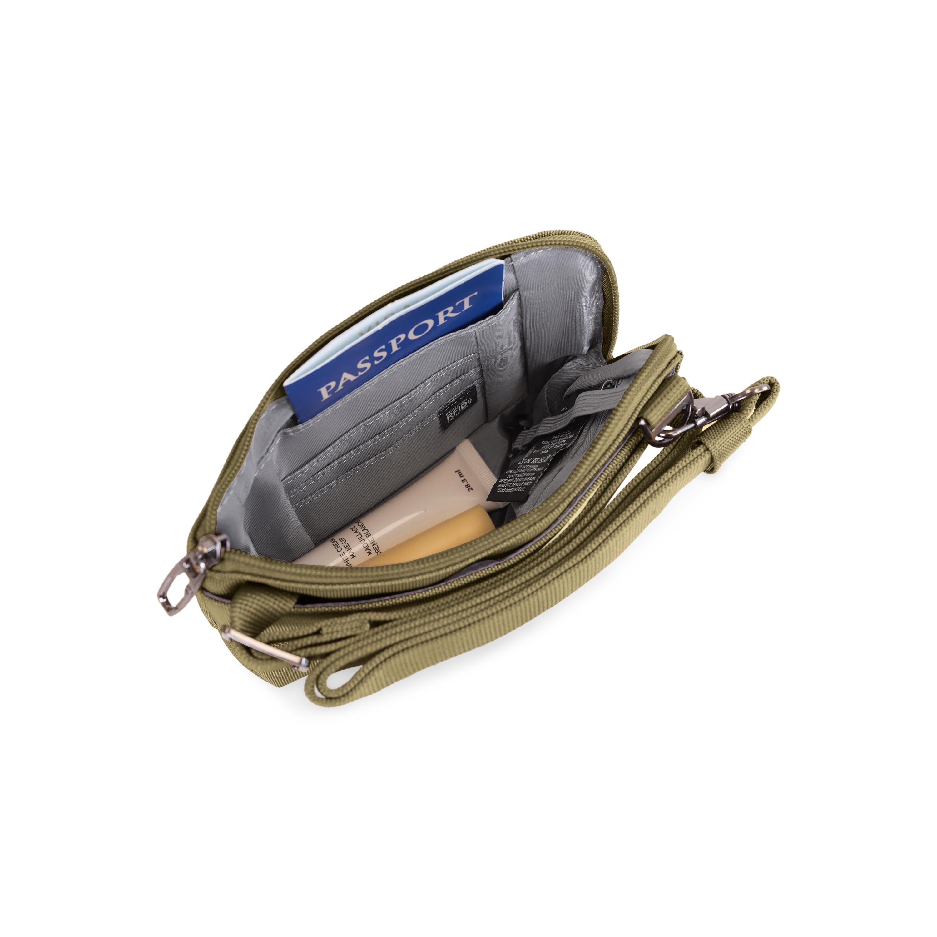 Shop Bentley Taupe Tracker Secure Sac bandoulière antivol  in Canada at only $49.99 17th look