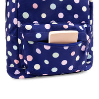 
                      Shop Bentley Navy Tracker Polka Dot Backpack in Canada at only $23.99 3rd look
                    