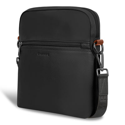 Shop Bentley Black Champs Onyx Leather Cross-Body Bag in Canada at only $89.99 4th look