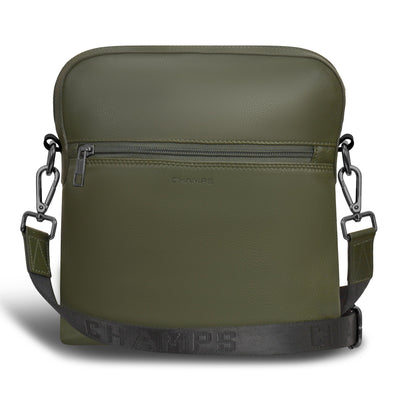 Shop Bentley Kaki Sac à bandoulière en cuir Champs Onyx in Canada at only $89.99 13th look