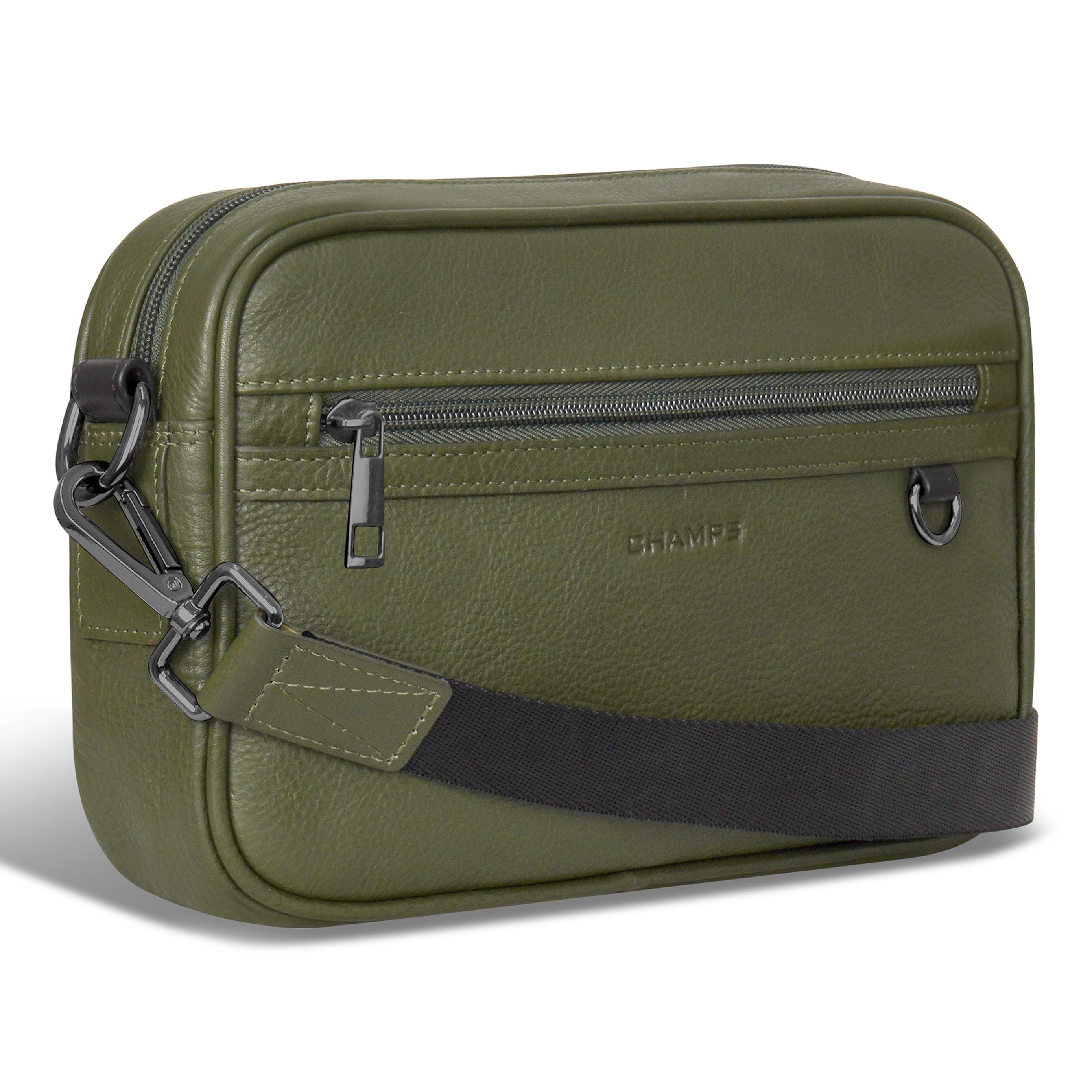 Shop Bentley Kaki Sac caméra en cuir Champs Onyx in Canada at only $79.99 16th look