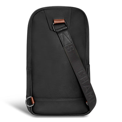 Shop Bentley Black Champs Onyx Leather Sling Bag in Canada at only $99.99 2nd look