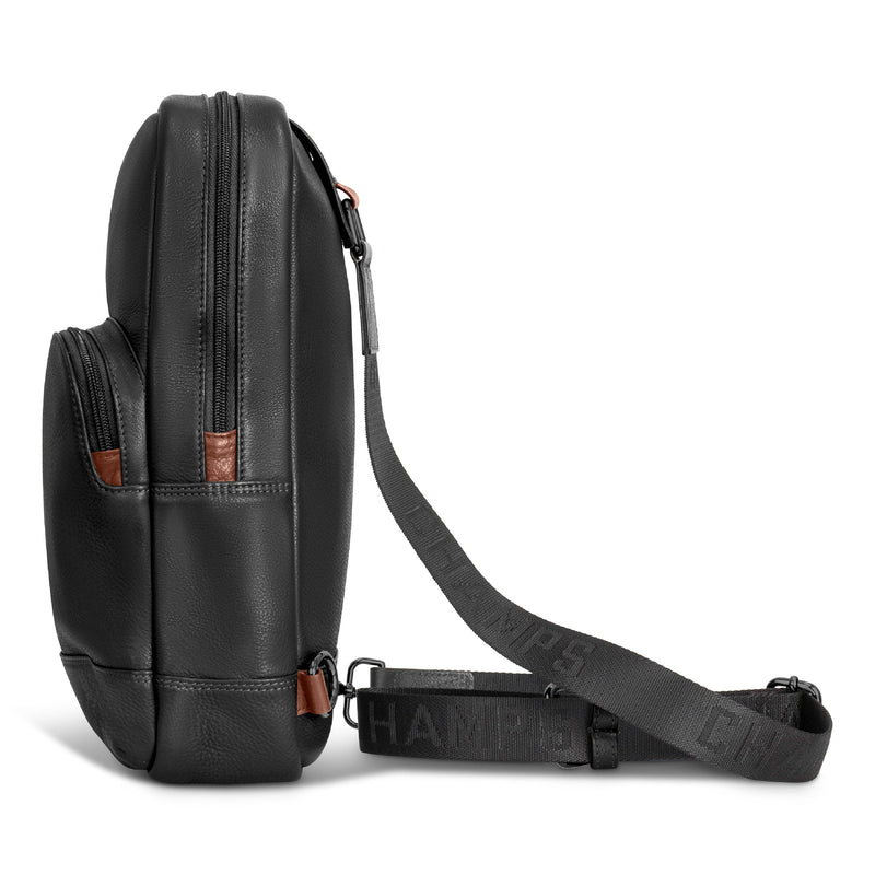 
        Shop Bentley Black Champs Onyx Leather Sling Bag in Canada at only $99.99 5th look
      