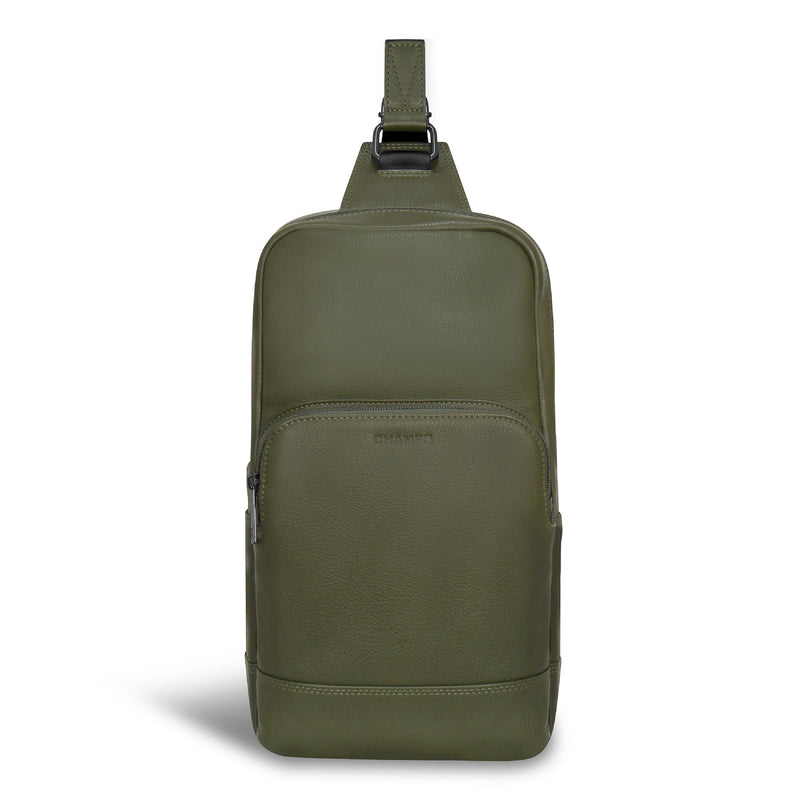 
        Shop Bentley Khaki Champs Onyx Leather Sling Bag in Canada at only $99.99 15th look
      