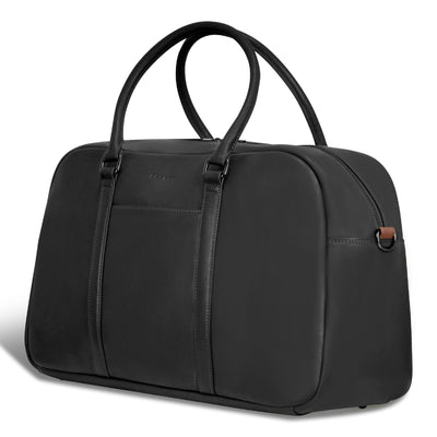 Shop Bentley Noir Sac de voyage en cuir Champs Onyx in Canada at only $174.99 7th look