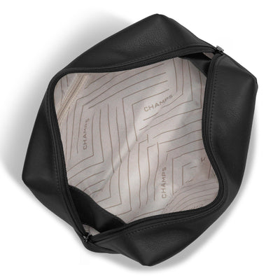 Shop Bentley Black Champs Onyx Leather Toiletry Bag in Canada at only $49.99 5th look