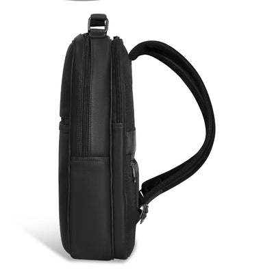 Shop Bentley Black Champs Onyx Leather Compact Backpack in Canada at only $149.99 5th look