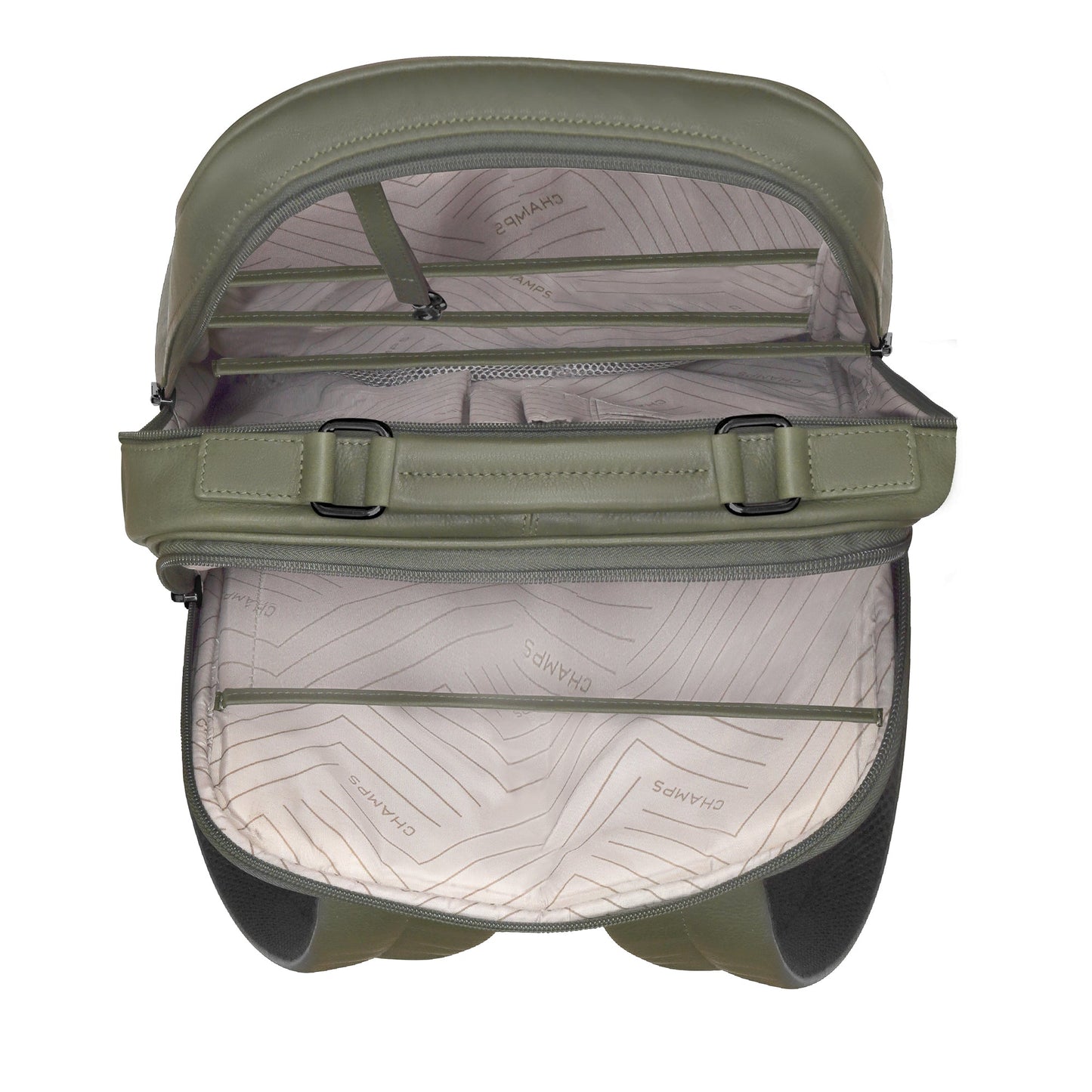Champs Onyx Leather Compact Backpack