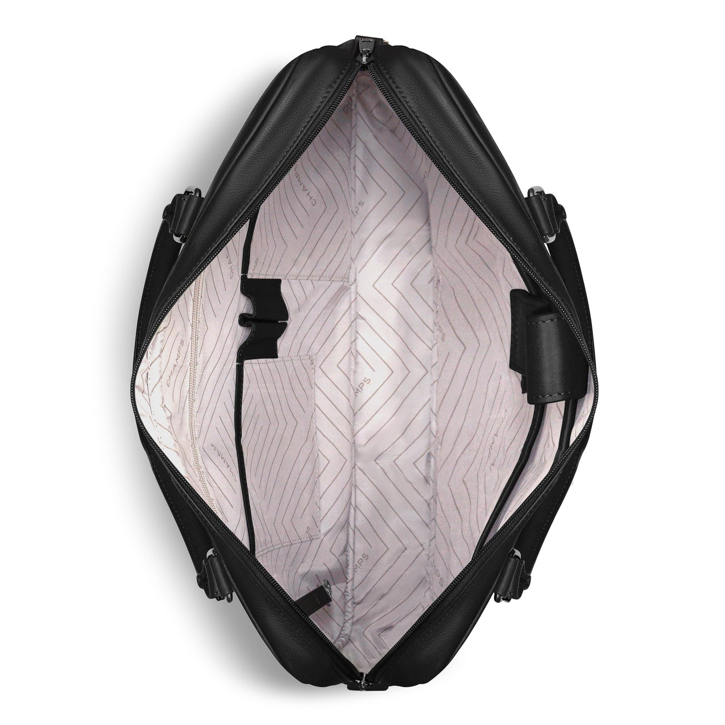 Porte-documents mince en cuir Champs Onyx