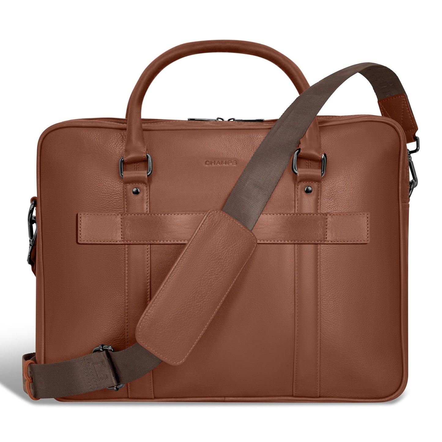Champs Onyx Leather Briefcase